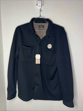 New craft flow nomad men’s Sherpa lined men’s button down collard jacket Large